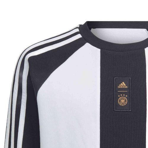 Kids adidas Germany Lifestyle Crew – Black/White