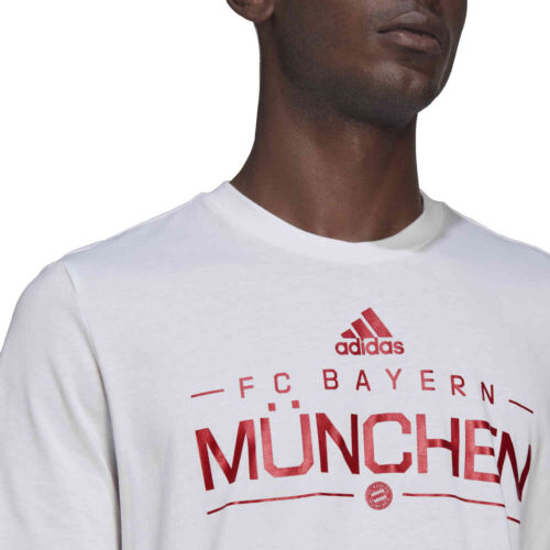 adidas Bayern Munich Graphic Tee – White
