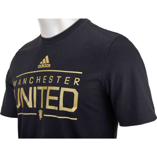 adidas Manchester United Graphic Tee – Black