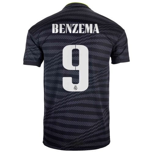 2022/23 Kids adidas Karim Benzema Real Madrid 3rd Jersey