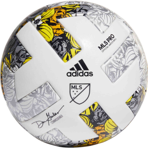 adidas CCA MLS Pro Official Match Soccer Ball – White & Black with Silver Metallic