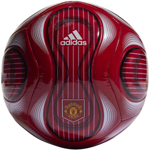 adidas Manchester United Teamgeist Club Soccer Ball – Real Red & Black with White