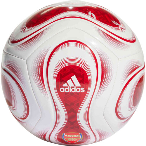 adidas Arsenal Teamgeist Club Soccer Ball – White & Scarlet with Collegiate Royal