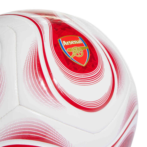 adidas Arsenal Teamgeist Club Soccer Ball – White & Scarlet with Collegiate Royal