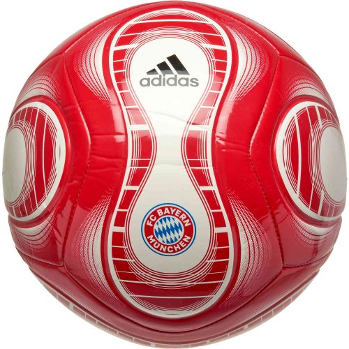 adidas Bayern Munich Teamgeist Club Soccer Ball – Red & White with Black