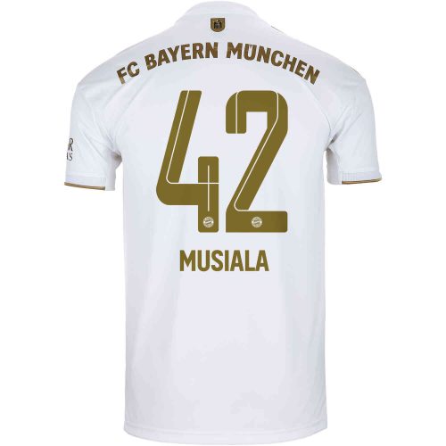 2022/23 Kids adidas Jamal Musiala Bayern Munich Away Jersey