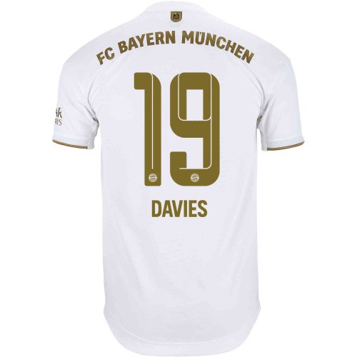 2022/23 adidas Alphonso Davies Bayern Munich Away Authentic Jersey