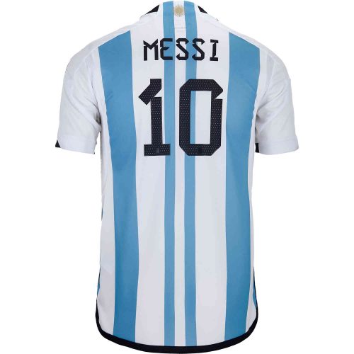 2022 Kids adidas Lionel Messi Argentina Home Jersey