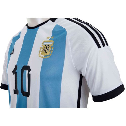 2022 Kids adidas Lionel Messi Argentina Home Jersey