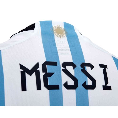 2022 adidas Lionel Messi Argentina Home Jersey