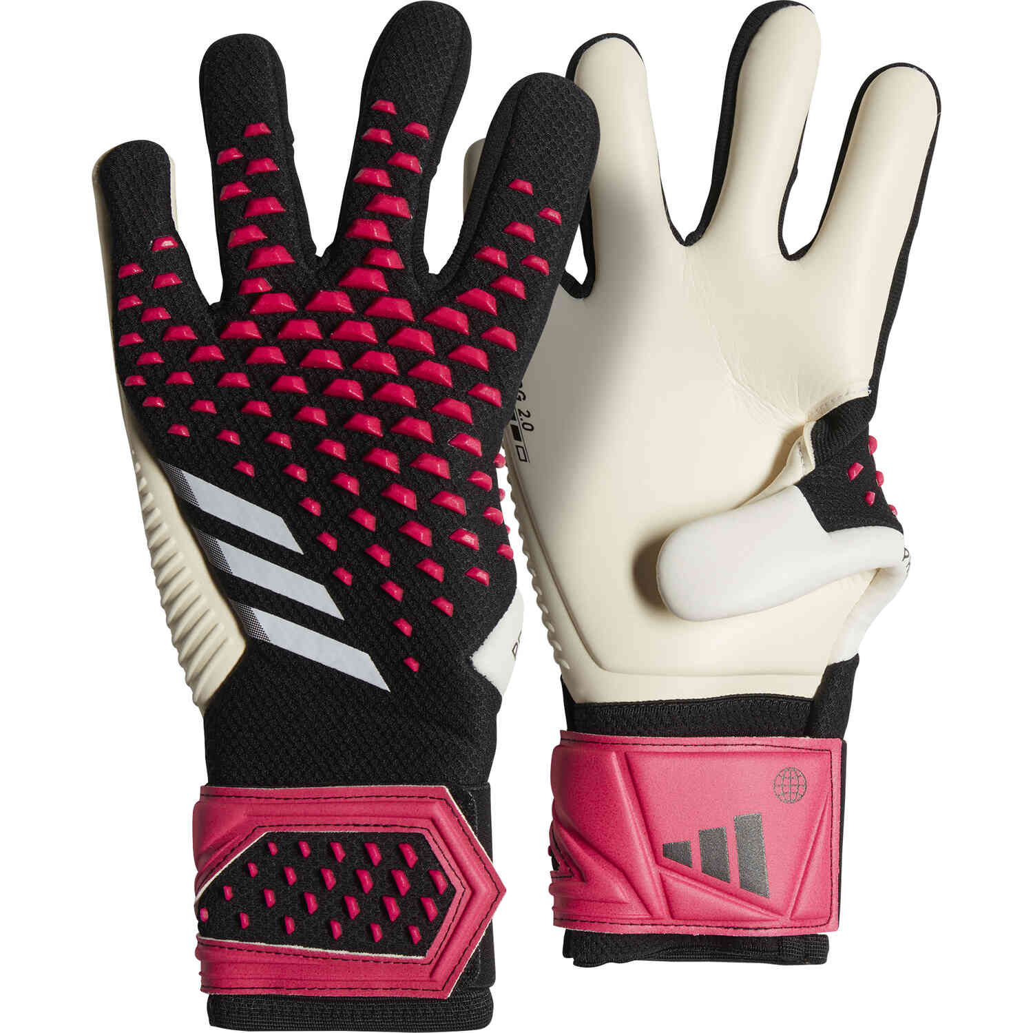 Pink adidas outlet soccer gloves
