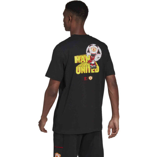 adidas Originals Manchester United Retro Graphic Tee – Black