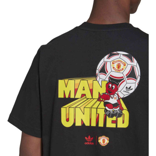 adidas Originals Manchester United Retro Graphic Tee – Black