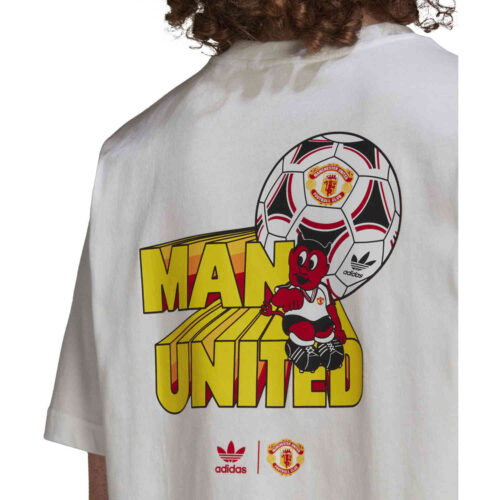 adidas Originals Manchester United Retro Graphic Tee – White