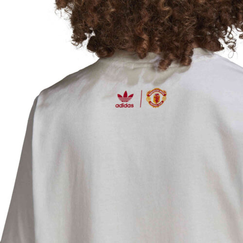 adidas Originals Manchester United Old Trafford Trefoil Tee – White