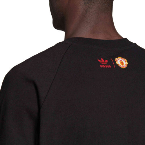 adidas Originals Manchester United Retro Graphic Crew – Black
