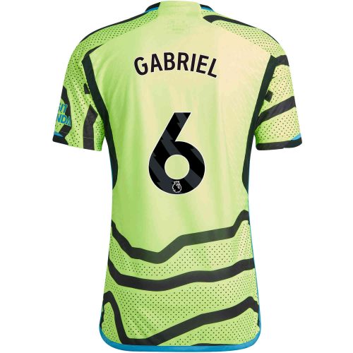 2023/24 adidas Gabriel Magalhaes Arsenal Away Authentic Jersey