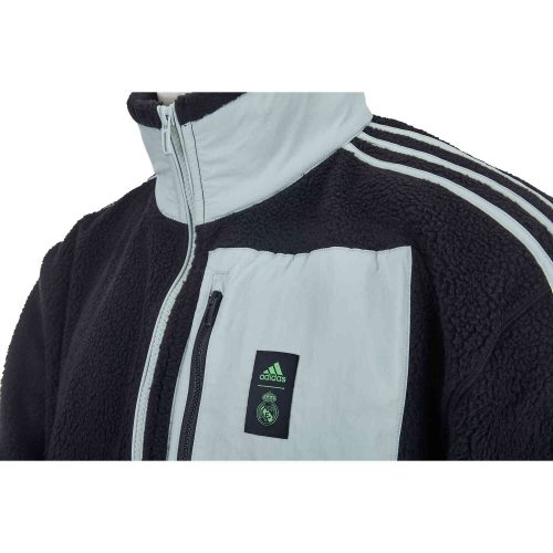 adidas Real Madrid Fleece Jacket – Black