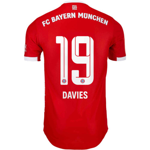 2022/23 adidas Alphonso Davies Bayern Munich Home Authentic Jersey