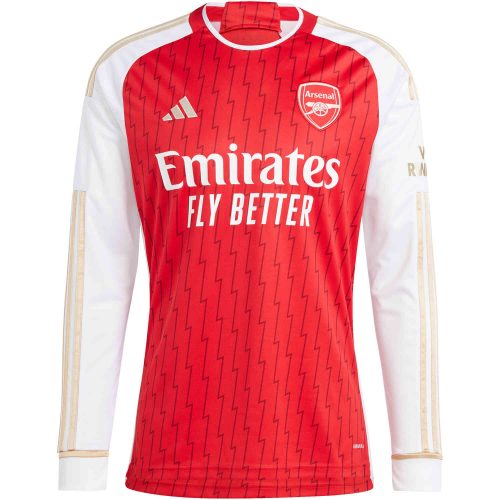 2023/2024 adidas Arsenal L/S Home Jersey