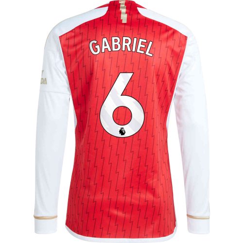 2023/24 adidas Gabriel Magalhaes Arsenal L/S Home Jersey