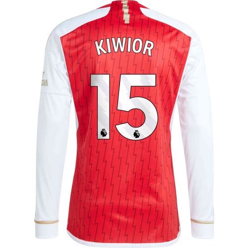 2023/24 adidas Jakub Kiwior Arsenal L/S Home Jersey
