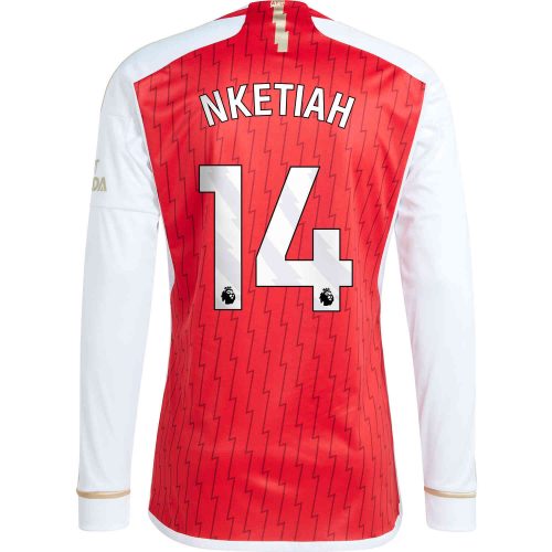 2023/24 adidas Eddie Nketiah Arsenal L/S Home Jersey