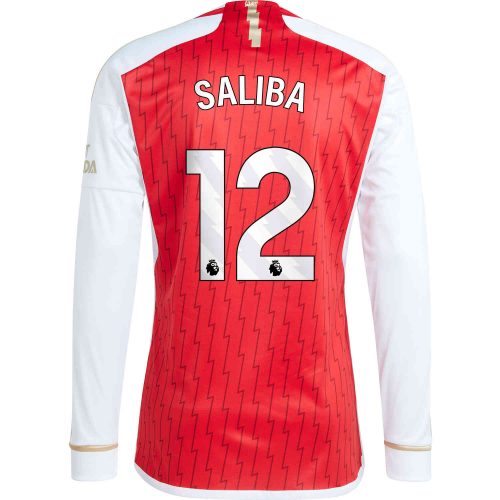 2023/24 adidas William Saliba Arsenal L/S Home Jersey