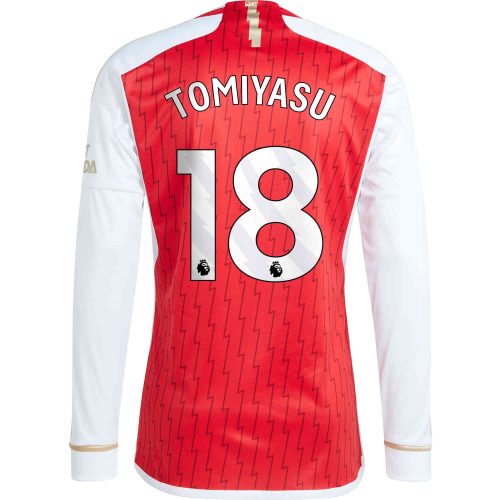 2023/24 adidas Takehiro Tomiyasu Arsenal L/S Home Jersey