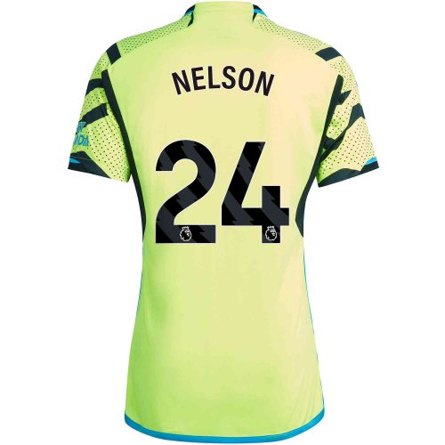 2023/24 Kids adidas Reiss Nelson Arsenal Away Jersey
