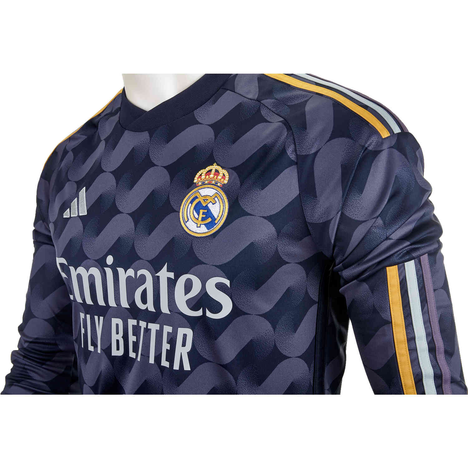 2023/2024 adidas Real Madrid L/S Away Jersey