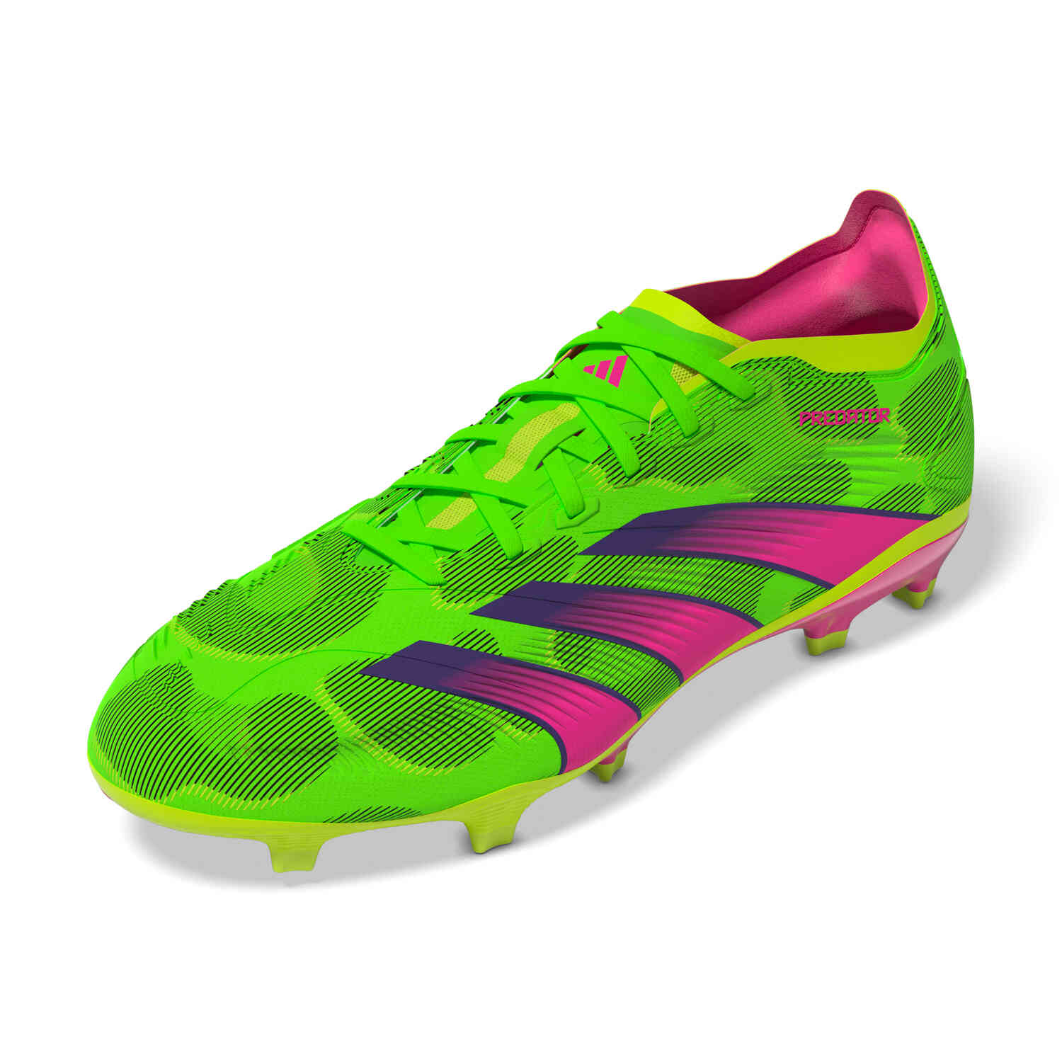 adidas Predator Low League FG Firm Ground Team Solar Green Team Shock Pink2 Lucid Lemon SoccerPro