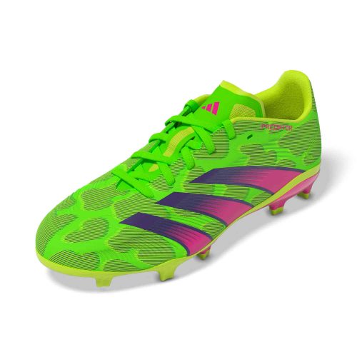 Kids adidas Predator Low League FG Firm Ground- Team Solar Green/Team Shock Pink2 & Lucid Lemon