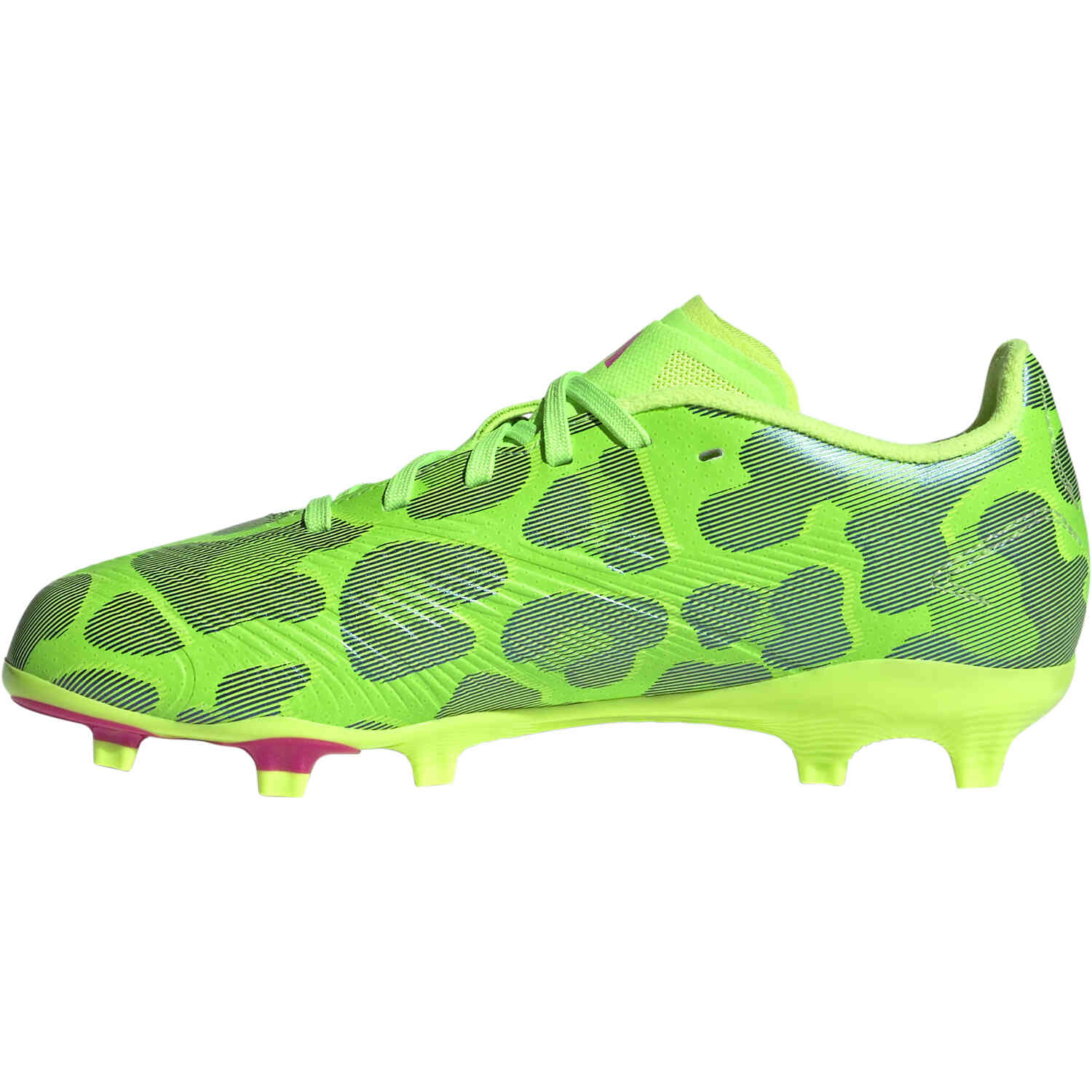 Kids adidas Predator Low League FG Firm Ground Team Solar Green Team Shock Pink2 Lucid Lemon SoccerPro