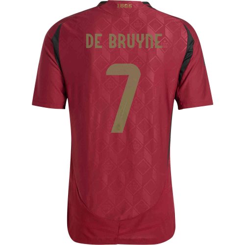 2024 adidas Kevin De Bruyne Belgium Home Authentic Jersey