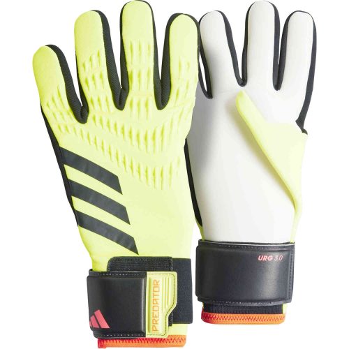 adidas Predator League Goalkeeper Gloves – Solar Yellow & Black with Solar Red
