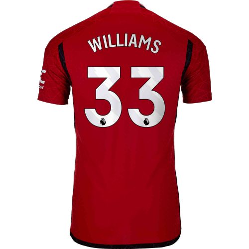 2023/24 Nike Brandon Williams Manchester United Home Match Jersey