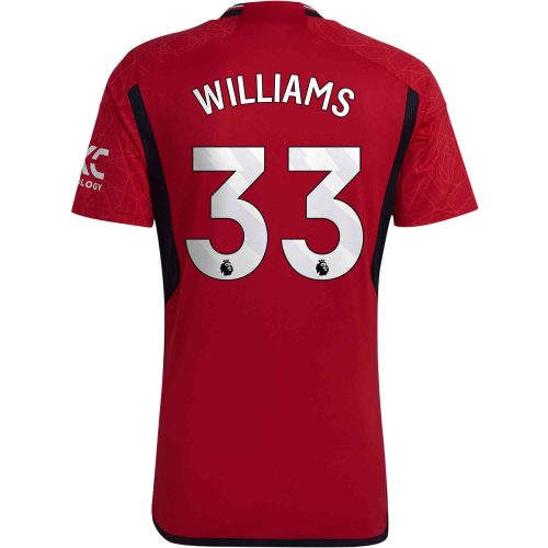 2023/24 Kids Nike Brandon Williams Manchester United Home Jersey