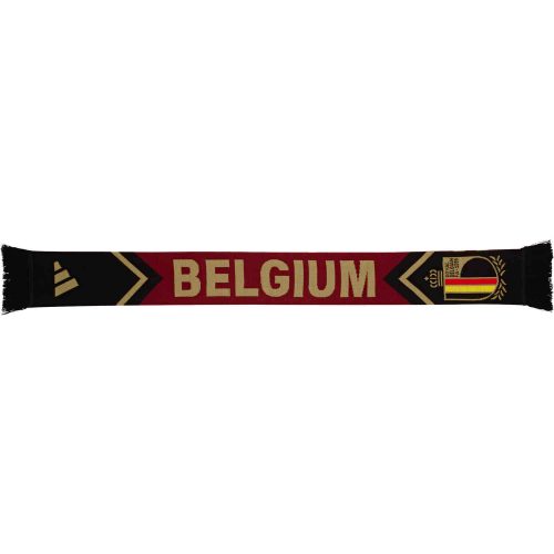 adidas Belgium Scarf – Black/Dark Football Gold