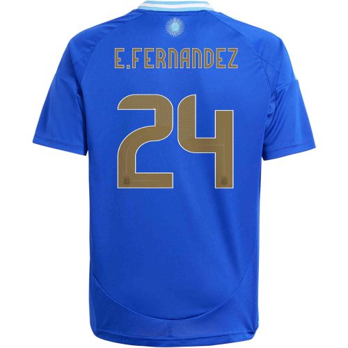 2024 Kids adidas Enzo Fernandez Argentina Away Jersey