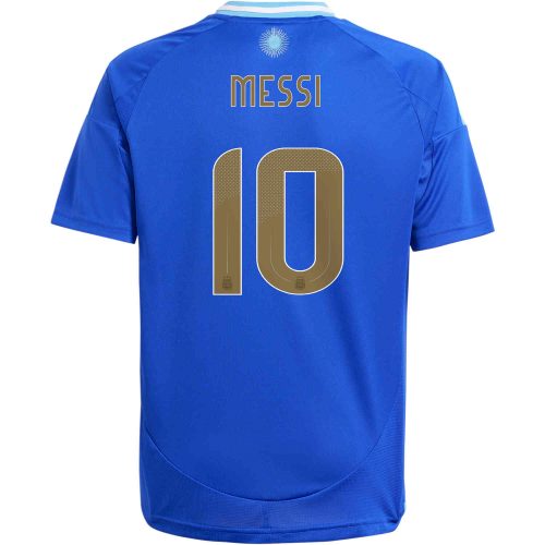 2024 Kids adidas Lionel Messi Argentina Away Jersey
