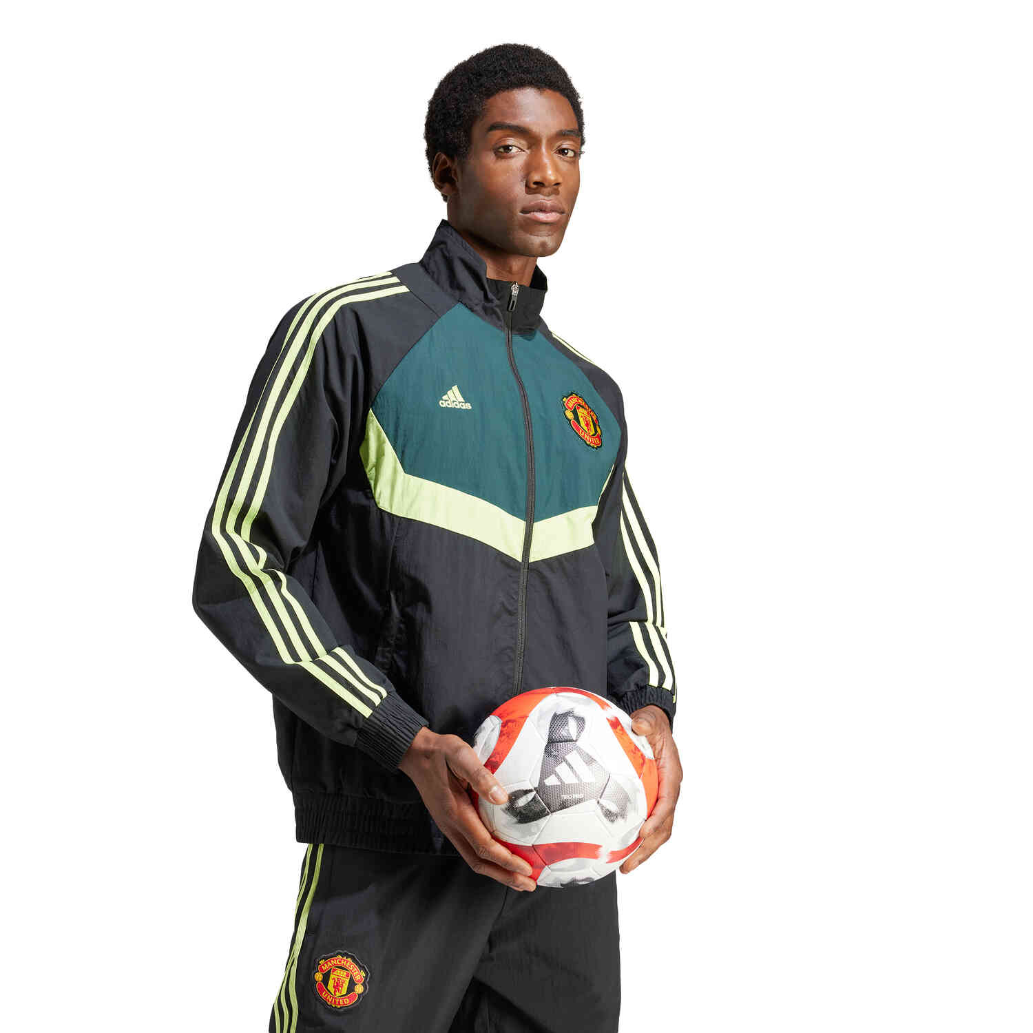 Lime green adidas track jacket online