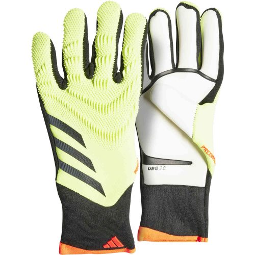 adidas Predator Pro Goalkeeper Gloves – Solar Yellow & Black with Solar Red