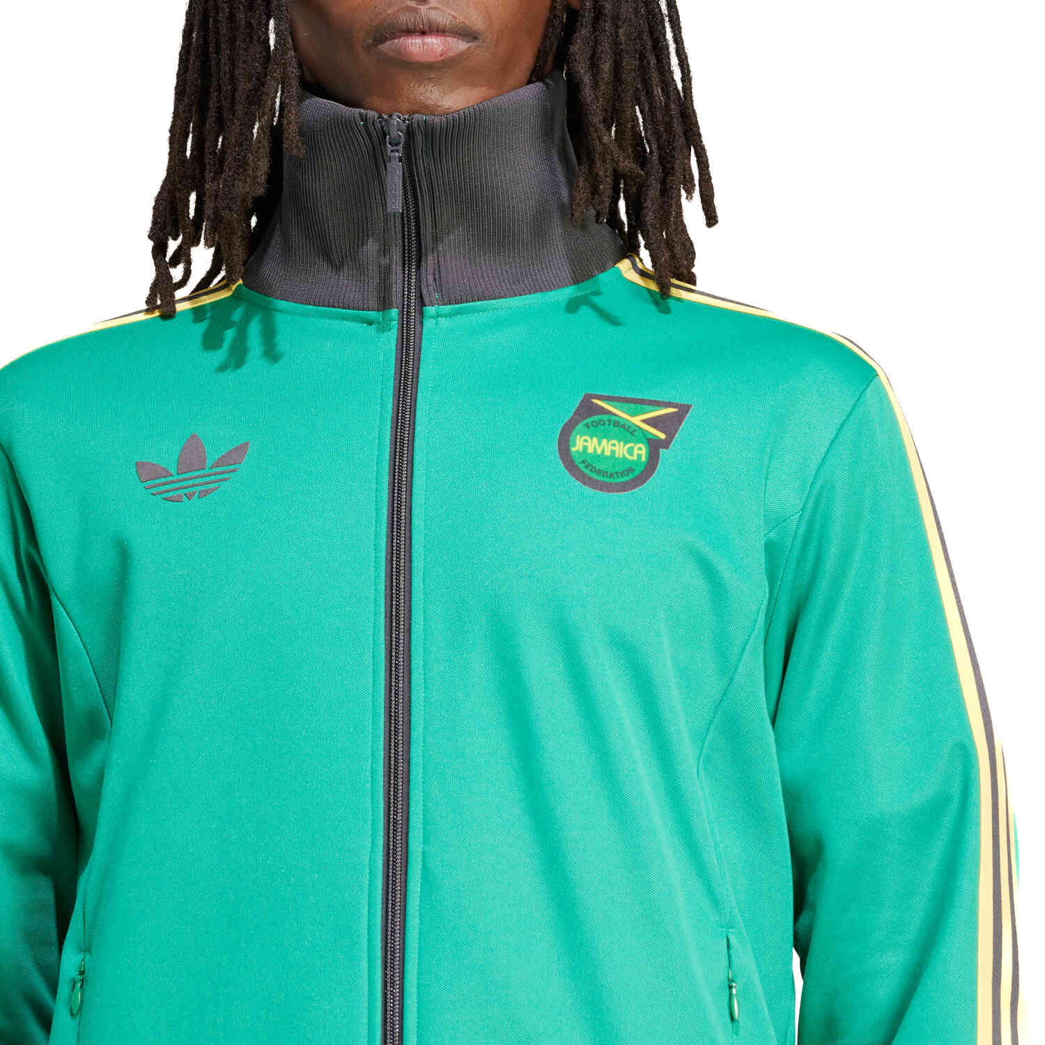 adidas Jamaica Beckenbauer Track top - Court Green - SoccerPro