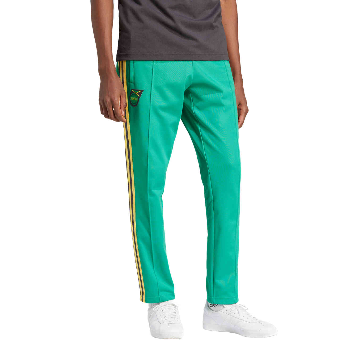 Adidas Jamaica Beckenbauer Track Pants - Court Green - SoccerPro