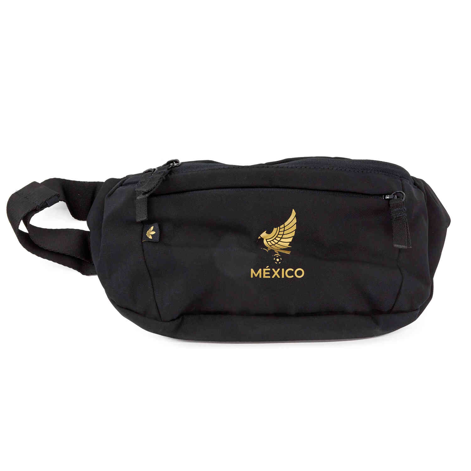 adidas Mexico Waistbag - Black & Gold Metallic - SoccerPro