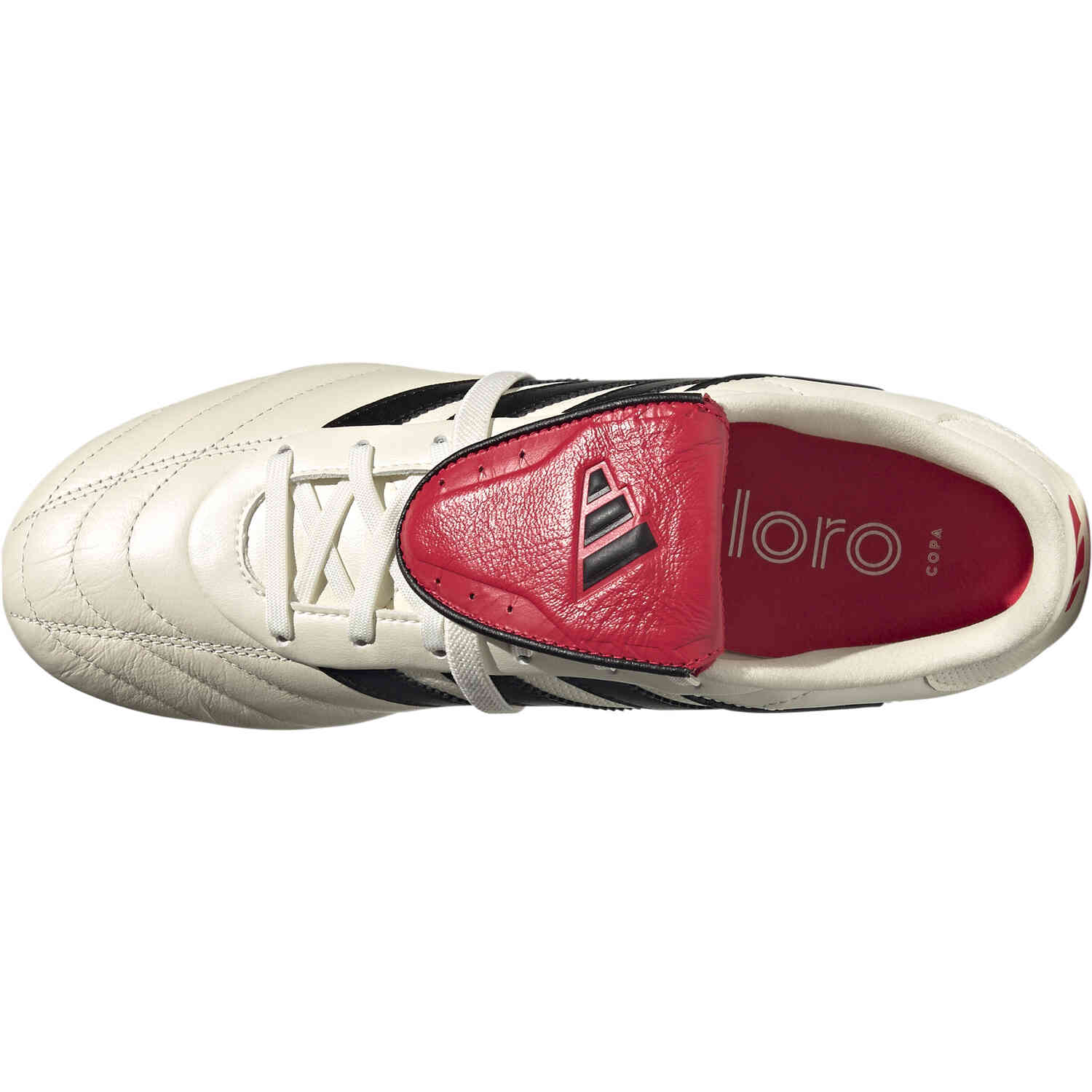 adidas Copa Gloro FG - Off White & Core Black with Pure Ruby