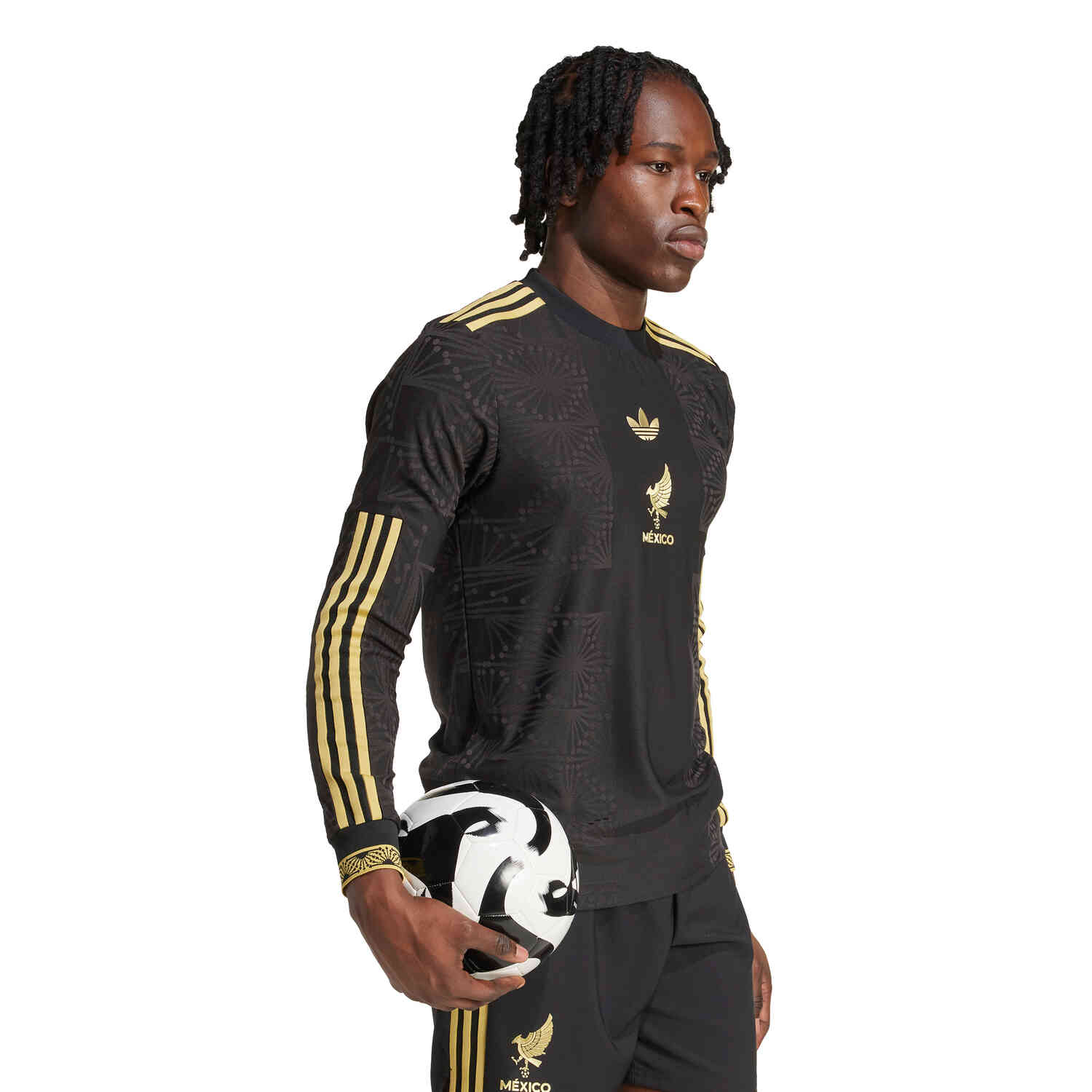 adidas Mexico 2025 Third Authentic L/S Jersey - Black adidas Mexico 2025 Third Authentic L/S Jersey - Black