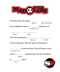 Mad Libs - Soccer