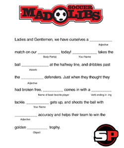 Mad Libs - Soccer